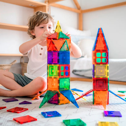 Magnetic Tile Set 78 Piece Builder Bundle